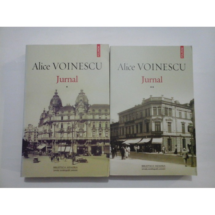  Jurnal  -  Alice  VOINESCU - 2 volume - noi,sigilate